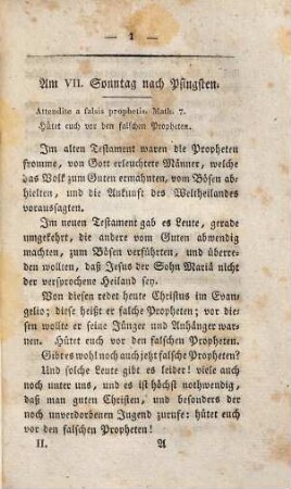 Sechs und dreissig christliche Ermahnungen, Predigten und Christenlehren, eines Seelsorgers auf dem Lande an seine Pfarrgemeinde, 2