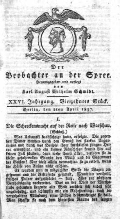 14. Stueck, 2. April 1827