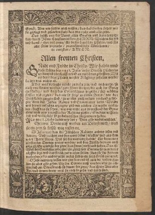 Allen fromen Christen.