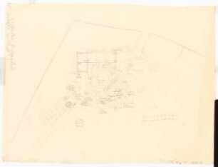 Gartenanlage Pädagogische Akademie Köln: Bepflanzungsplan: Grundriss