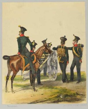 Die Fußartillerie der Königlich Sächsischen Armee, aus: Das deutsche Bundesheer in charakteristischen Gruppen, Bd. 2 Sachsen u. a.