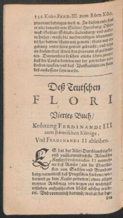 Deß Teutschen Flori Viertes Buch