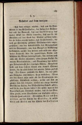 §. 3. Resultat aus dem vorigen.
