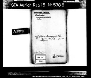 Hausierkonzessionen für Einwohner aus Leer: Gottfried Rautenberg, Bürsten und Zichorien