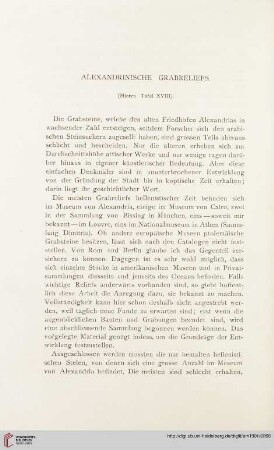 26: Alexandrinische Grabreliefs