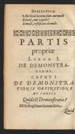 Liber I. de demonstratione