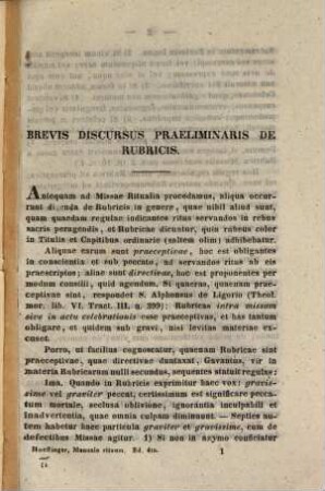 Manuale Rituum In SS. Sacrificio Missae Et In Aliis Ecclesiasticis Functionibus Observandorum : In Usum Neosacerdorum Ex Rubricis, S. Rit. Congr. Decretis Ac Probatissimis Rubricistis Collectum