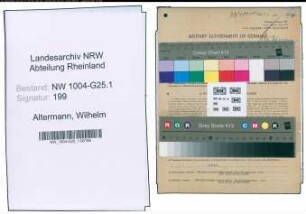 Entnazifizierung Wilhelm Altermann , geb. 22.09.1888 (Kaufmann)