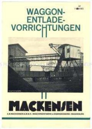 Waggon-Entlade-Vorichtung