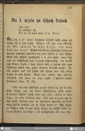 Na 1. ṅeżelu po tschoch kralach