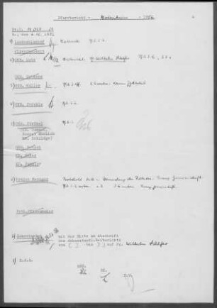 Botenheim: Visitationsbericht mit Pfarrbericht 1956