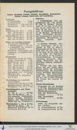 Postgebühren.