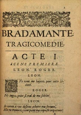 Bradamante : Tragi-comedie