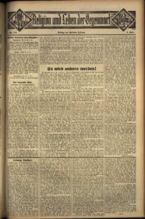 Vierte Ausgabe vom Sonntag, den 05. Juni 1932.