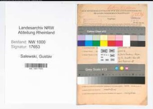 Entnazifizierung Gustav Salewski, geb. 14.01.1909 (Studienrat)