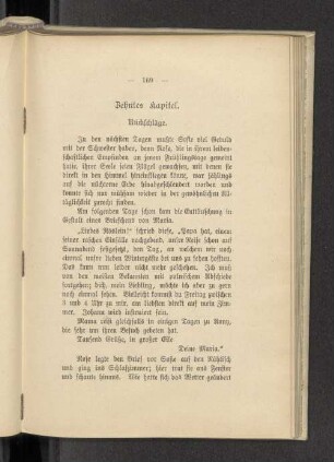 Zehntes Kapitel. Rückschläge.