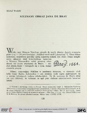 1: Nieznany obraz Jana de Bray