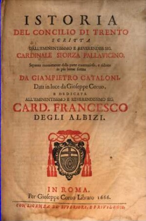 Istoria del Concilio di Trento
