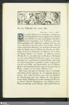 An der Schwelle der neuen Zeit