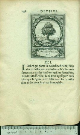 XLI. Vulneribus fæcunda suis.