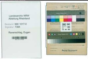 Entnazifizierung Eugen Ravenschlag , geb. 08.02.1904 (Schleifer)