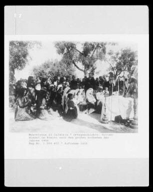 Monteleone di Calábria, Gottesdienst nach dem großen Erdbeben des Jahres 1908