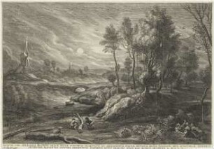 Landschaft mit Windmühle und Vogelfalle (Kleine Landschaften)