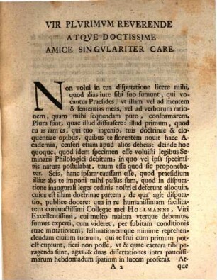 Io. Matthiae Gesneri Ad virvm plvrimvm reverendvm atqve doctissimvm Io. Carolvm Koken, philosophiae magistrvm ... epistola