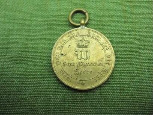 Kriegsgedenkmünze für Kämpfer 1870/71