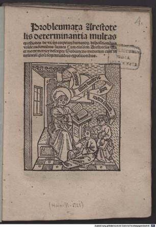 Problemata Aristotelis ‘Omnes homines ...’ : mit Glosse und Kommentar