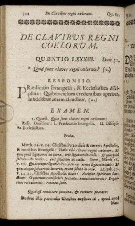 De Clavibus Regni Coelorum = Vom Ampt der Schlüssel