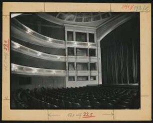 Opernhaus, Königsberg: Ansicht Zuschauerraum, Proszenium und Bühne