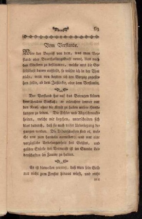Vom Verstande.