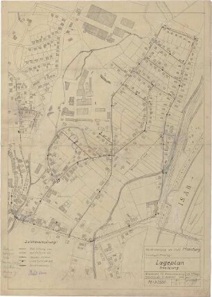 Gsaenger, Gustav; Moosburg - Unteres Gereuth (Bayern); Siedlung Fa. Steinbock - Erweiterung (Lageplan)