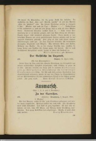 Ausmarsch