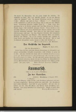 Ausmarsch