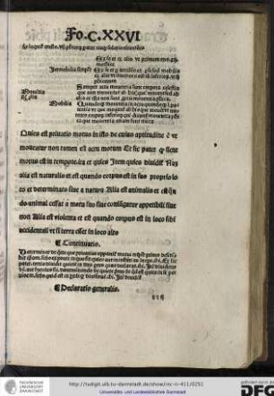 Continuatio: determinat de quiete que privative opponitur motui tripliciter, primo describit ipsam....