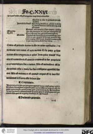 Continuatio: determinat de quiete que privative opponitur motui tripliciter, primo describit ipsam....