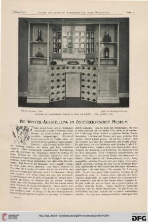 Die Winter-Ausstellung im Österreichischen Museum W. Fred