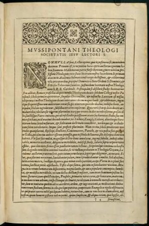 Mussipontani Theologi Societatis...