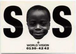 Werbung der Hilfsorganisation World Vision