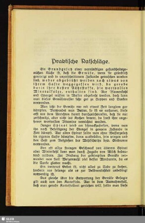 Praktische Ratschläge
