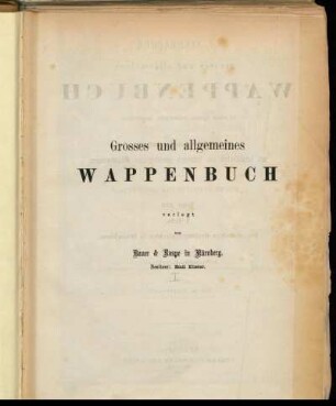 Bd. 1, Abth. 3, Reihe 2: Die erlauchten Grafengeschlechter in Deutschland