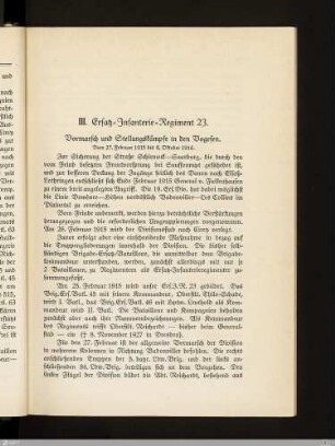Vormarsch und Stellungskämpfe in den Vogesen