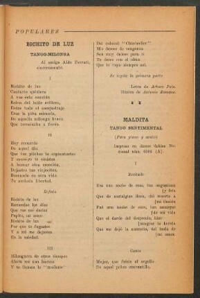 Maldita : Tango sentimental