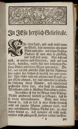 In Jesu hertzlich Geliebteste.