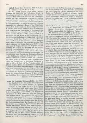 85-86 [Rezension] Archiv für elsässische Kirchengeschichte ; 4.1929