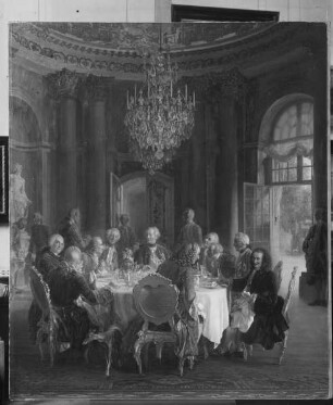 König Friedrichs II. Tafelrunde in Sanssouci 1750