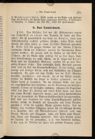 8. Das Tamil-Land (§121-127)