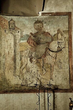 Die Marter des heiligen Sebastian und die Teilung des Mantels des heiligen Martins
